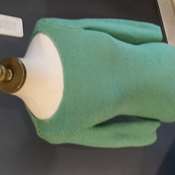 Lauren Ralph Lauren woman's green knitted pullover boat neck sweater siz… - Picture 7 of 15